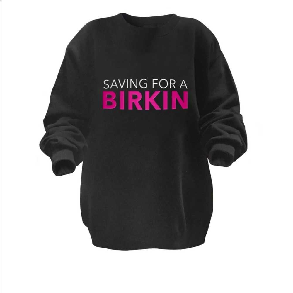 NWT Oversized black graphic sweatshirt